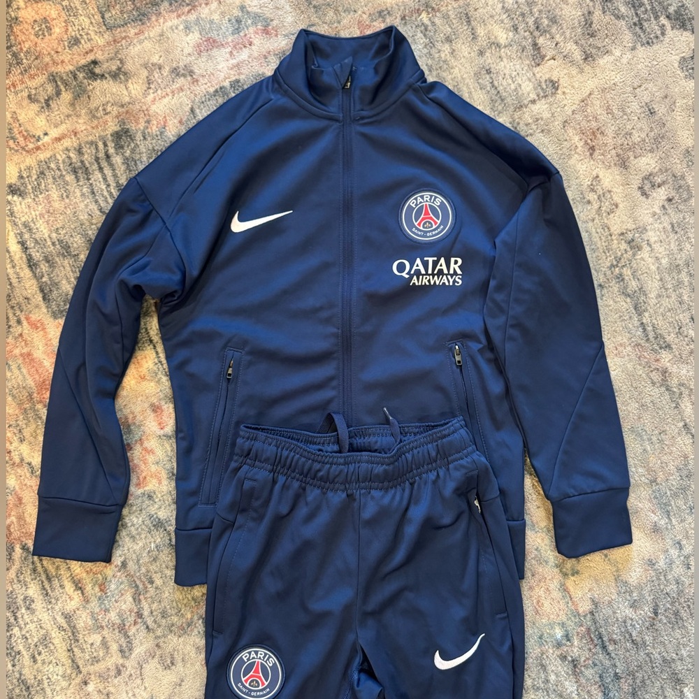 Nike Kids Navy PSG Jacket and Pants Set